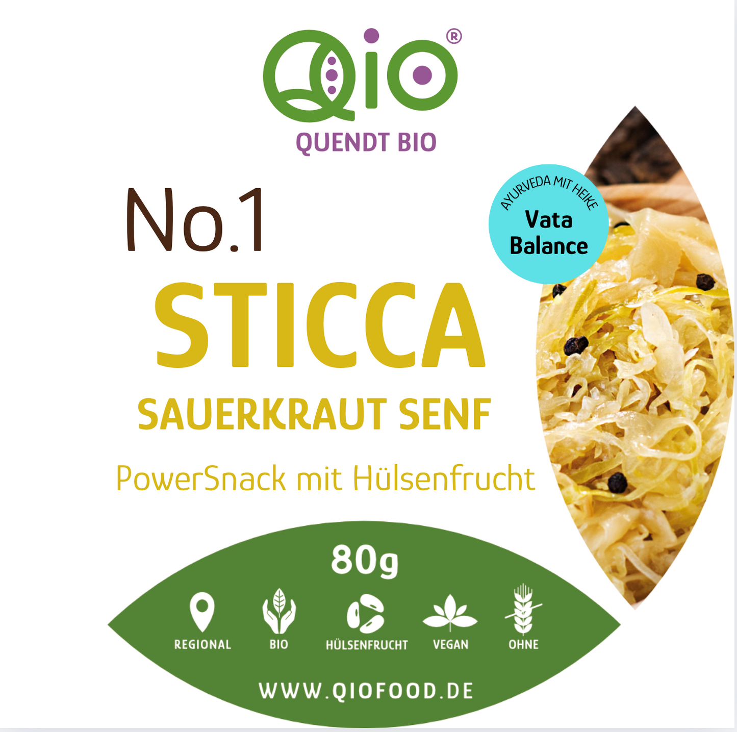 No.1 STICCA - Sauerkraut Senf 80g